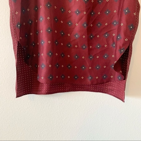 Rag & Bone Teddy Printed Tank in Cabernet Diamond - Picture 7 of 8